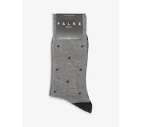 Falke Mens Falke Dotted Cotton-Blend Socks Anthracite Mel. 5.5-8