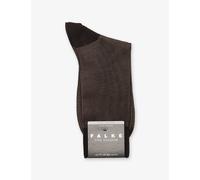 FALKE Men's Fine Shadow M So Cotton Patterned 1 Pair Socks, Brown 5931, 7-8