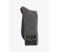 FALKE Men's Nelson M So Wool Plain 1 Pair Socks, Grey Dark 3070, 5.5-8
