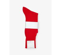 Falke Mens Falke No 2 Finest Cashmere-Blend Crew-Length Socks Cardinal 9-9.5