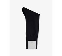 FALKE Men's No. 4 M So Silk Plain 1 Pair Socks, Blue Dark Navy 6370, 7-8