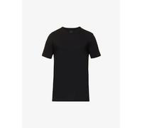 FALKE Herren Unterwäsche Daily Comfort 2-Pack Round Neck M S/S TS Baumwolle atmungsaktiv 2 Stück, Schwarz (Black 3000), M