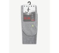 Falke Mens Falke Run Reinforced Cotton-Blend Socks Light Grey 8-9