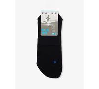 Falke Mens Falke Run Rib Cotton-Blend Socks Black 11-13