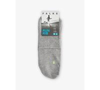 Falke Mens Falke Run Rib Cotton-Blend Socks Light Grey 9.5-10.5