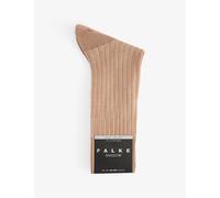 FALKE Men's Shadow M So Cotton Patterned 1 Pair Socks, Brown Camel 5038, 10-11