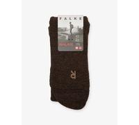 Falke Mens Falke Walkie Ergo Stretch Wool-Blend Socks Dark Brown 9.5-10.5