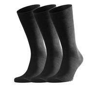 FALKE Men's Family 3-Pack M SO Socks, opaque, Black, UK 5.5-8 (EU 39-42 Ι US 6.5-9) (Pack of 3)