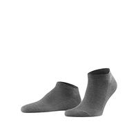 FALKE Men's Family M Sn Sustainable Cotton Low-Cut Plain 1 Pair Trainer Socks, Grey Light Melange 3390, 5.5-8