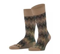 FALKE Men's Family Special Edition Zigzag M So Cotton Patterned Socks 1 Pair, Brown Camel 5038, 8.5-11
