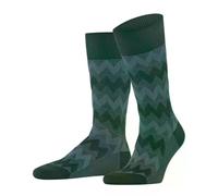 FALKE Men's Family Special Edition Zigzag Socks Breathable Cotton Mid-Calf Length Patterned 1 Pair