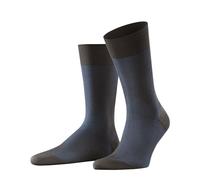 FALKE Men's Fine Shadow M So Cotton Patterned 1 Pair Socks, Brown Bison 5183, 8.5-9.5