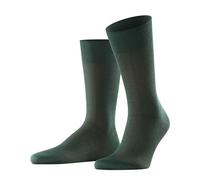 FALKE Men's Fine Shadow M So Cotton Patterned 1 Pair Socks, Green Hunter 7441, 8.5-9.5