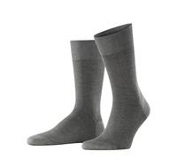 FALKE Men's Fine Shadow M SO Cotton Patterned 1 Pair Socks, Grey (Steel Melange 3166), 10-11