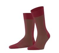 FALKE Men's Fine Shadow M So Cotton Patterned 1 Pair Socks, Red Peony 8059, 8.5-9.5