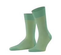 FALKE Men's Fine Shadow M So Cotton Patterned 1 Pair Socks, Turquoise Ocean Green 7506, 10-11