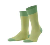 FALKE Men's Fine Shadow M So Cotton Patterned Socks 1 Pair, Green Ferngreen 7084, 10-11