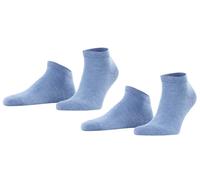 Falke Mens Happy 2 Pack Sneaker Socks - Light Demin Blue