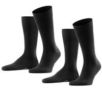 Falke Mens Happy 2 Pack Socks - Black