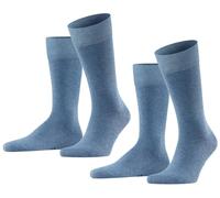 Falke Mens Happy 2 Pack Socks - Light Demin Blue