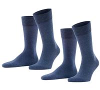 Falke Mens Happy 2 Pack Socks - Navy Mel