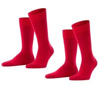 Falke Mens Happy 2 Pack Socks - Scarlet Red