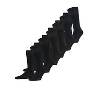 FALKE Men's Happy Multipack M So Cotton Plain 6 Pairs Socks, Black 0010, 8.5-11