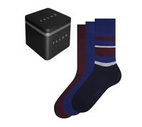 FALKE Men's Happy Box Mix Multipack M So Cotton Plain 3 Pairs Socks, Multicolor Burgundy Blue Mix 0020, 8.5-11