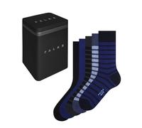 FALKE Men's Happy Box Multipack M So Cotton Patterned Socks 5 Pairs, Multicolored Blue Mix 0010, 5.5-8