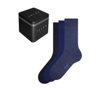 FALKE Men's Happy Box Uni Multipack M So Cotton Plain Socks 3 Pairs, Blue Mix 0020, 5.5-8