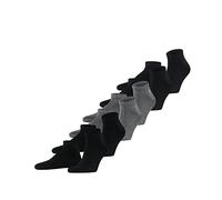 FALKE Men's Happy 6-Pack M SN Cotton Low-Cut Plain 6 Pairs Trainer Socks, Multicolor (Sortiment 0010), 11.5-14 (Pack of 6)