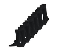 FALKE Men's Happy Multipack M So Cotton Plain 6 Pairs Socks, Black 3000, 8.5-11
