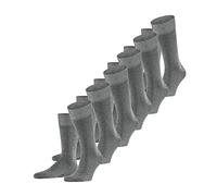 FALKE Men's Happy Multipack M So Cotton Plain Socks 6 Pairs, Grey Light Melange 3390, 5.5-8