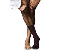 FALKE Men's Highshine M So Silk Cotton Patterned 1 Pair Socks, Red Barolo 8526, 8.5-9.5