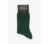 Falke Mens Hunter Green Tiago Stretch Cotton-blend Socks 10.5-11