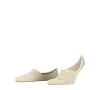 FALKE Men's Invisible Step High Cut M In Cotton No-Show Plain 1 Pair Liner Socks, Beige Sand Melange 4650, 11.5-14