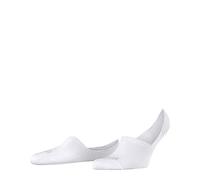 FALKE Men's Invisible Step High Cut M In Cotton No-Show Plain 1 Pair Liner Socks, White 2000, 8.5-11