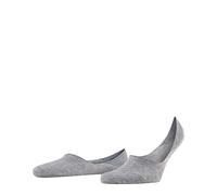 FALKE Men's Invisible Step Liner Socks, Cotton, Grey (Light Grey Melange 3390), 7-8 (1 Pair)