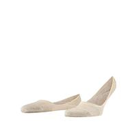 FALKE Men's Invisible Step Medium Cut Box M In Cotton No-Show Plain 1 Pair Liner Socks, Beige Sand Melange 4650, 7-8