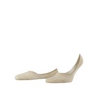 FALKE Men's Invisible Step Medium Cut M In Cotton No-Show Plain 1 Pair Liner Socks, Beige Sand Melange 4650, 8.5-9.5