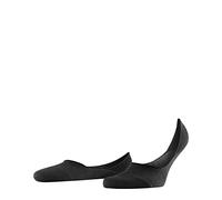 FALKE Men's Invisible Step Medium Cut M In Cotton No-Show Plain Liner Socks 1 Pair, Black 3000, 10-11