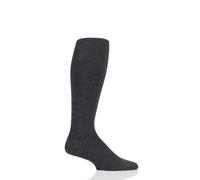 FALKE Men's Energizing Wool M Kh Cotton With Compression 1 Pair Knee-High Socks, Grey Anthracite Melange 3080, 11.5-12.5
