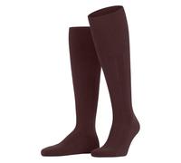 FALKE Men's Lhasa Rib M Kh Wolle Kaschmir Lang Einfarbig Knee High Socks, Braun Cayenne 5950, 43-46
