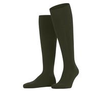 FALKE Men's Lhasa Rib M Kh Wolle Kaschmir Lang Einfarbig Knee High Socks, Green Artichoke 7436, 39-42