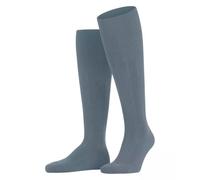 FALKE Men's Lhasa Rib M Kh Wool Cashmere Long Plain Knee-High Socks 1 Pair, Blue Monument 6592, 5.5-8