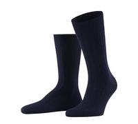 FALKE Men's Lhasa Rib M So Wool Cashmere Plain 1 Pair Socks, Blue Dark Navy 6375, 8.5-11