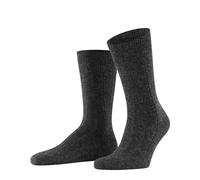 FALKE Men's Lhasa Rib M So Wool Cashmere Plain 1 Pair Socks, Grey Anthracite Melange 3080, 5.5-8