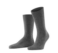FALKE Men's Lhasa Rib M So Wool Cashmere Plain 1 Pair Socks, Grey Light Melange 3390, 8.5-11