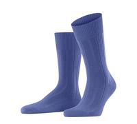 FALKE Men's Lhasa Rib M So Wool Cashmere Plain Socks, Blue Water 6550, 5.5-8