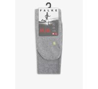 Falke Mens Light Grey Run Reinforced Cotton-blend Socks 9.5-10.5